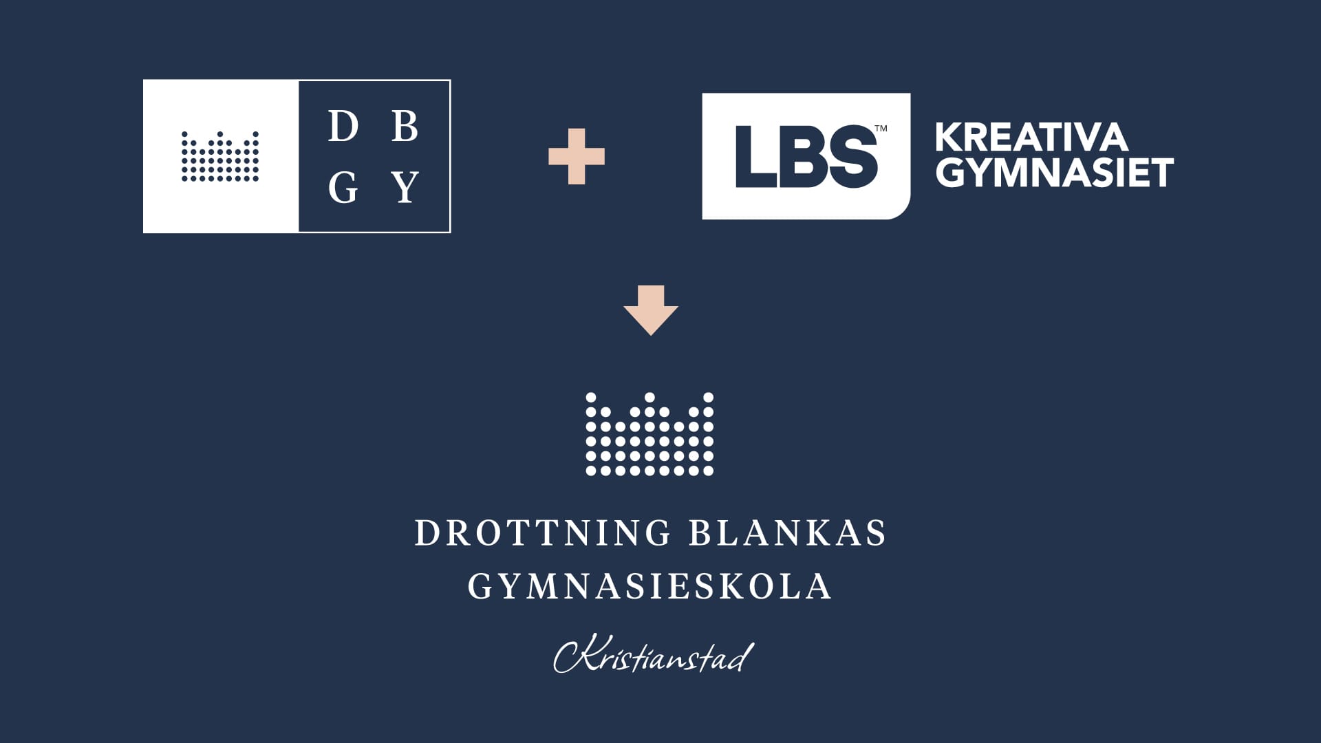 DBGY och LBS loggor som visar att de går samman till en skola