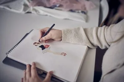 Skiss på en klänning