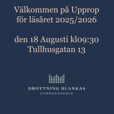 Upprop skolstart 2025