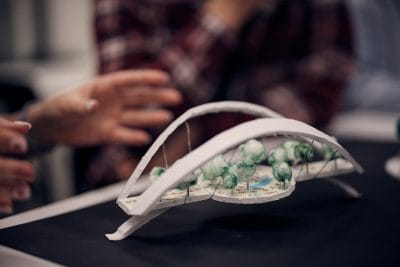 Närbild av 3D-modell